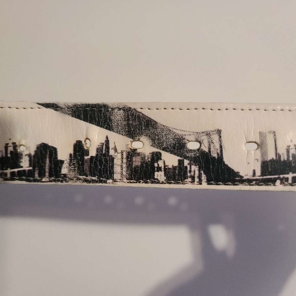 🐰Aca Joe Cityscape Leather Belt